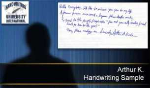handwritinguniversity.com Arthurk