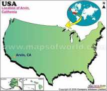 mapsofworld.com Arvin
