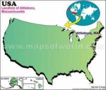mapsofworld.com Attleboro