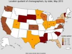 stats.bls.gov Choreographers