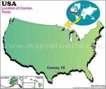 mapsofworld.com Conroe