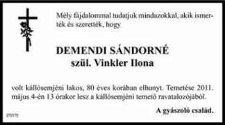 gyaszhir.hu Demendi