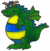 stainedglassstickers.com Dragonblue