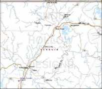 countymapsofgeorgia.com Fannin