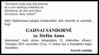 gyaszhir.hu Gadnai