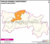 mapsofindia.com Omalur