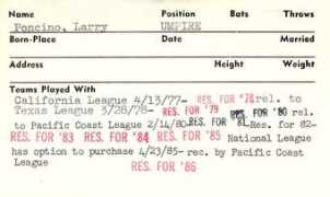 retrosheet.org Poncino