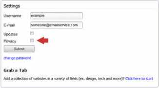 allmyfaves.com Privecy