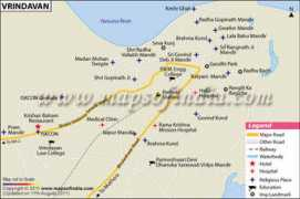 mapsofindia.com Vrindavan